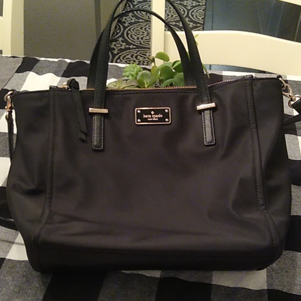 Kate Spade Vinyl tote with cross body strap